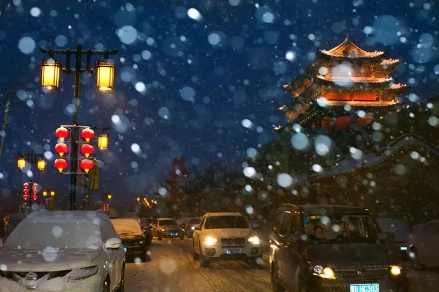 大同2018年的第一次與雪的邂逅，大同你太美了！